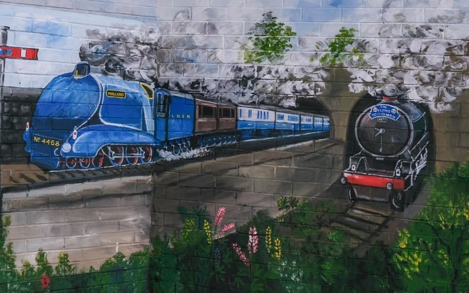 Detail of the Mural at Doncaster Lock