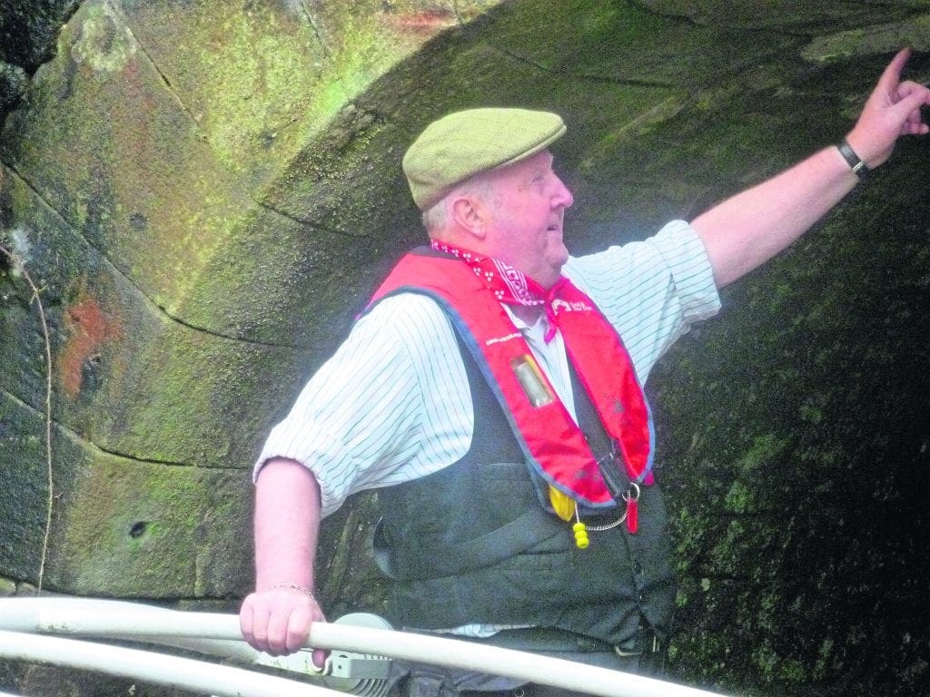 Fred at the tunnel entrance. Photo: Geoff Wood