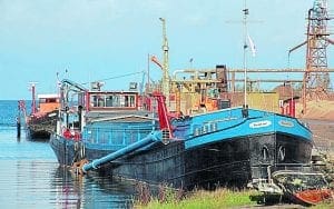 Lough Neagh sand barges. PHOTO: ALBERT BRIDGE