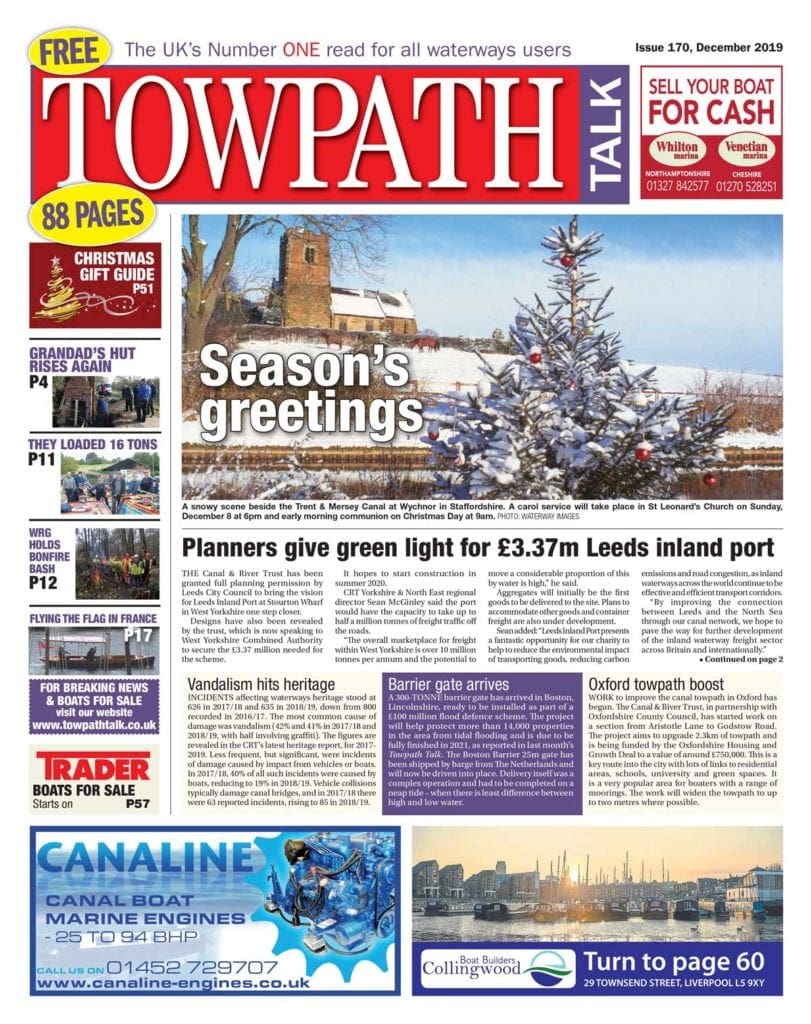 Towpath Talk December cover
