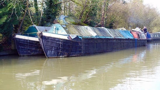 historic narrowboats at weedon