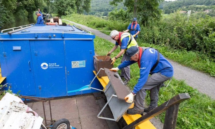'Rubbish' boats launch - floating refuse collection is a first for the Kennet & Avon canal