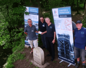 Presenting the IWA sponsorship cheque