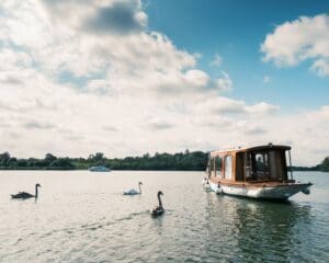 Liana - electric launch on the Broads