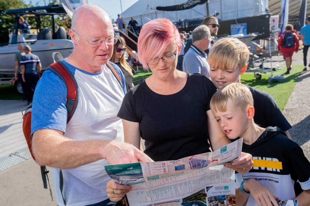 Family at show