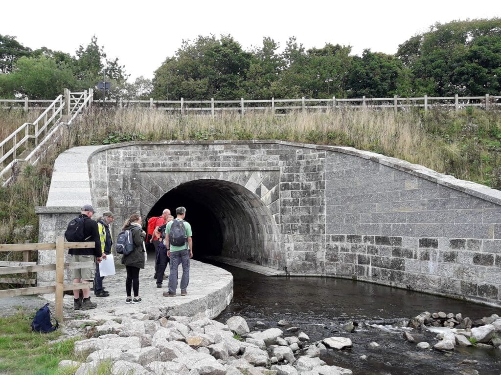 Stainton Aqueduct with visitors LR