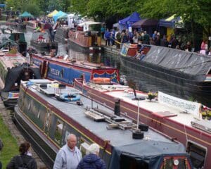The scene at 2019's Brownhills Canal Festival