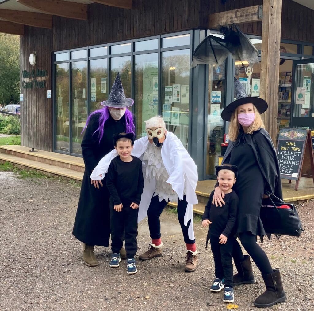 Getting in the Halloween spirit at the Wey & Arun Canal Centre