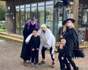 Getting in the Halloween spirit at the Wey & Arun Canal Centre