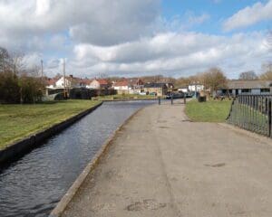 Pontycysyllte aqueduct looking towards Trevor Basin Photo- Janet Richardson