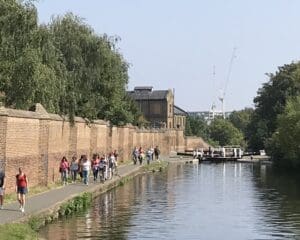 Walking along the Hanwell Flight during the Open House London Festival