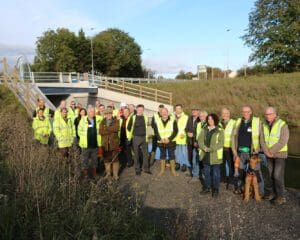 Tree planting ceremony marks completion of the A38 Whitminster Roundabout.