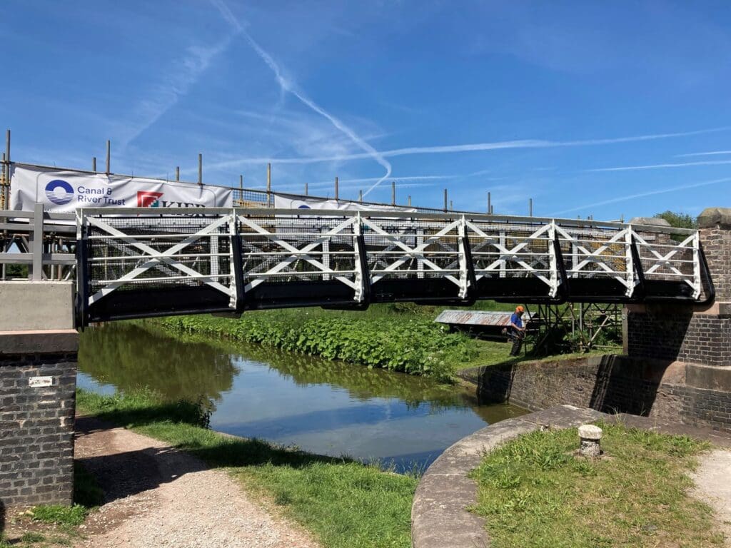 Middlewich Big Lock footbridge
