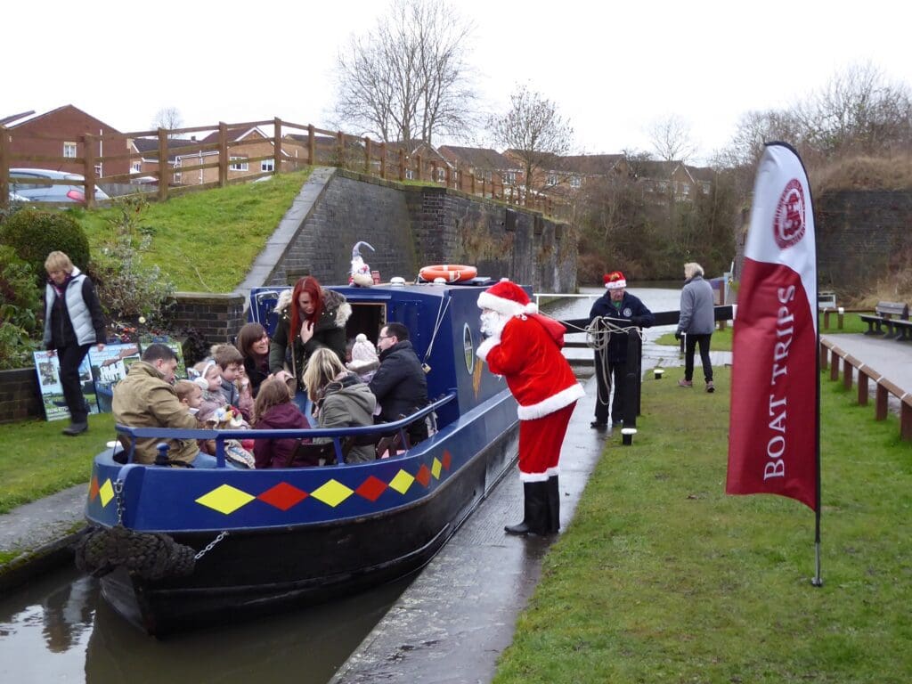 Santa on the Chesterfield Canal