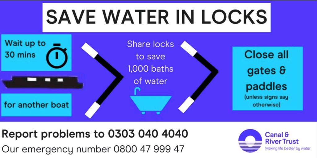 Save water in locks