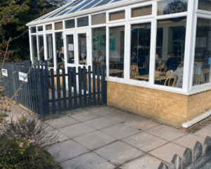 The Canal Café, Mytchett, Surrey, serves popular breakfasts, sandwiches and Thai dishes.