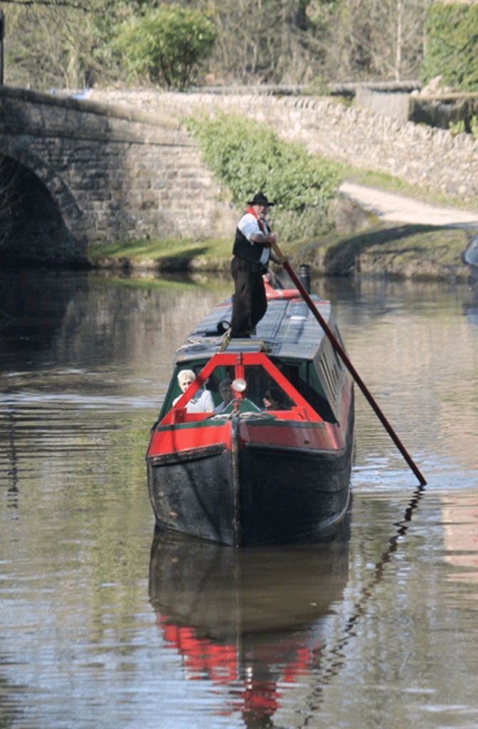 An unpowered butty, Hazel is usually towed by a motor boat