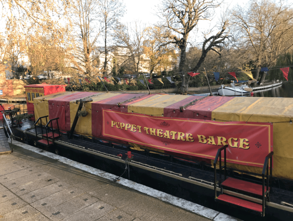 The Puppet Theatre Barge moored in Little Venice. PHOTO: NICOLA LISLE