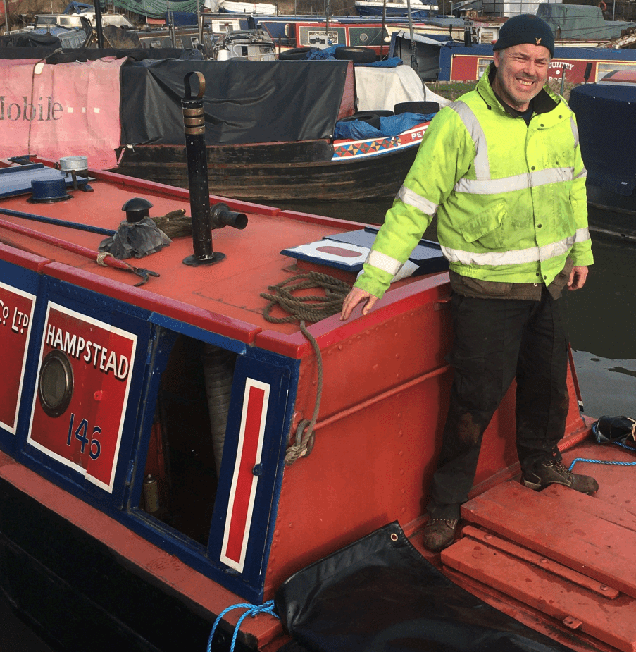 Howard Williams on board Hampstead
