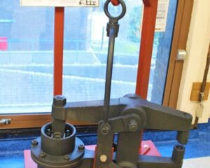 Riveting exhibit! A riveting machine used in the building of the Forth Bridge and on loan to ICE from the National Railway Museum. Hugh Dougherty