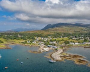 Aerial view Arisaig Sail Scotland & Airborne Lens