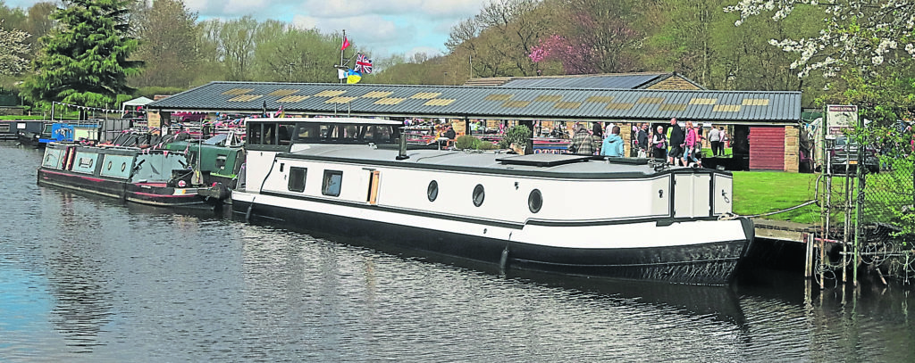 The Mirfield Boat Company brought one of their wide beam canal boat’s to the South Pennine Boat Club open day