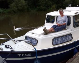 The River Avon Poet Laureate Alison Bergqvist feels the muse on board Tess.