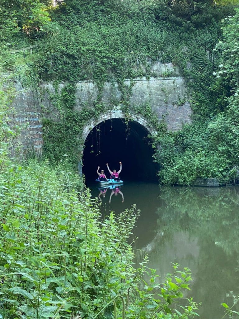 Emerging from Shrewley Tunnel.