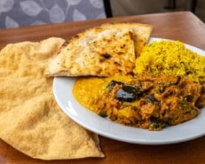 Punjabi curry supplied by award-winning local restaurant Namji. Credit: Gill Prince Photography