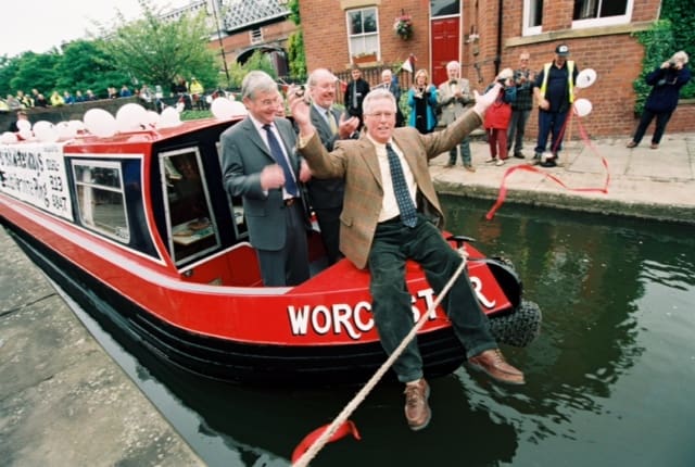 Rochdale canal reopening with John Craven