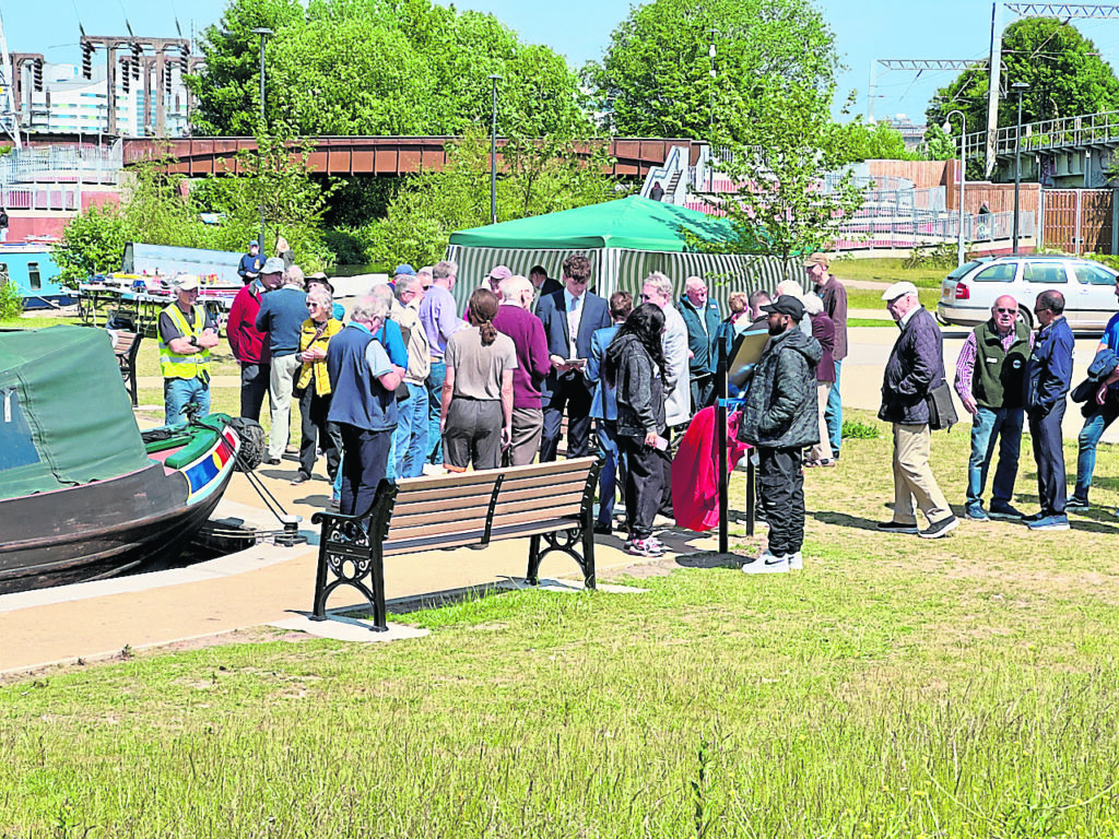 Considerable interest in the opening of Whitehouse Wharf.