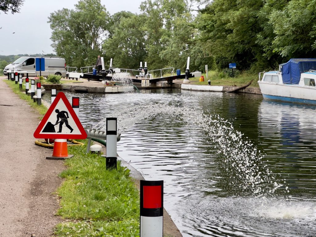 Canal and River Trust Aerating at Knowle Locks