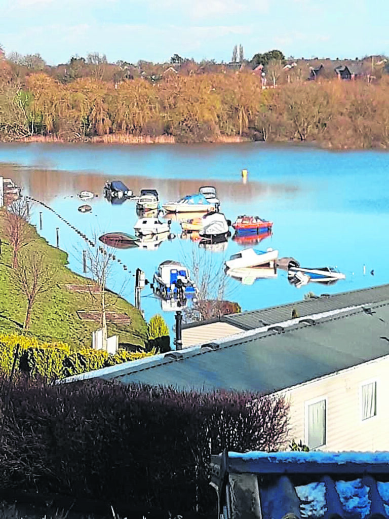 Damage caused by rising water levels at Acton Bridge. PHOTOS: RCR