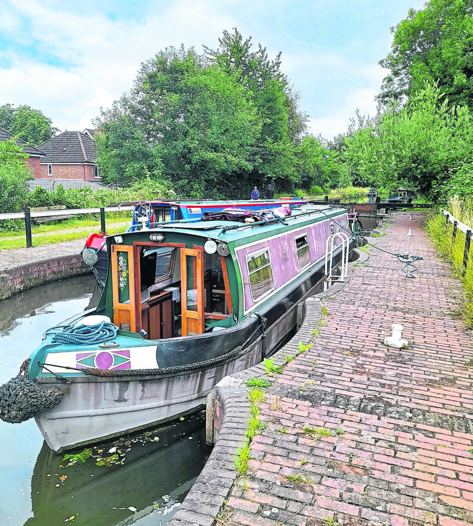 Narrowboat Emma Ridgeon, which Marcelo plans to repaint and rename Martin, after his son.