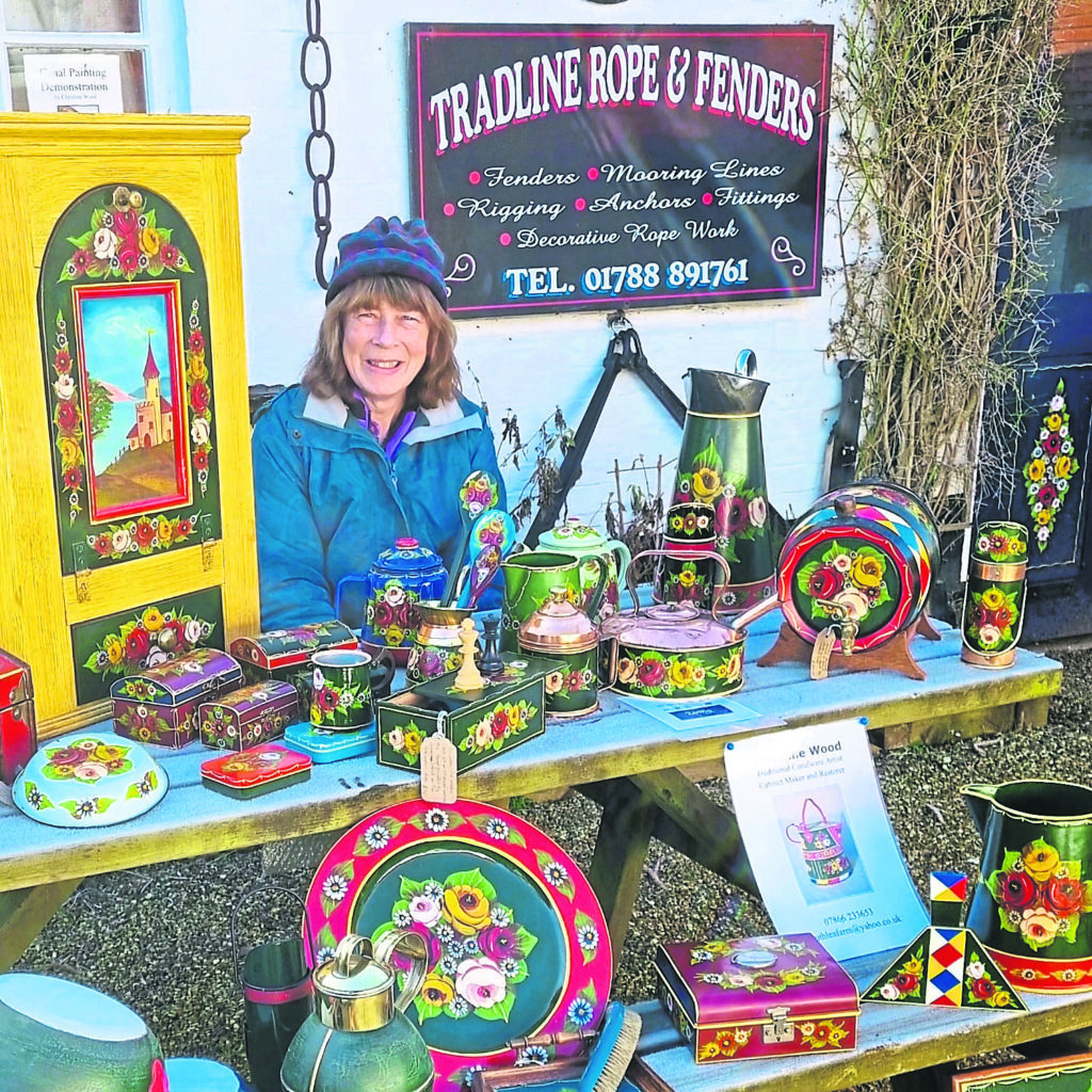 Christine, proudly displaying her wares. PHOTOS: SUPPLIED