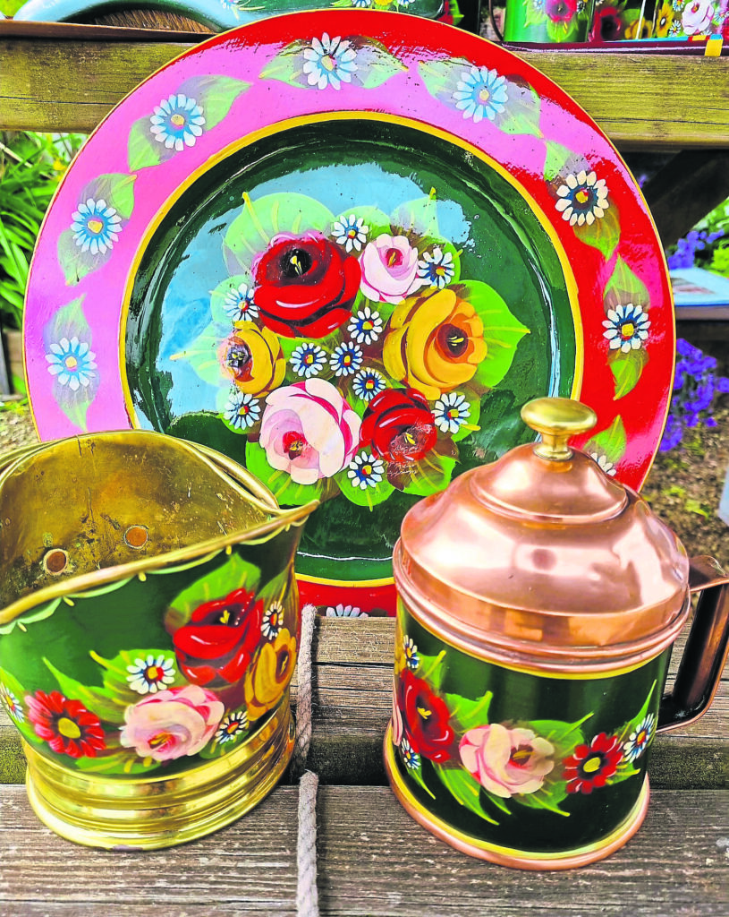 The detailed paintwork is intricate and beautiful.