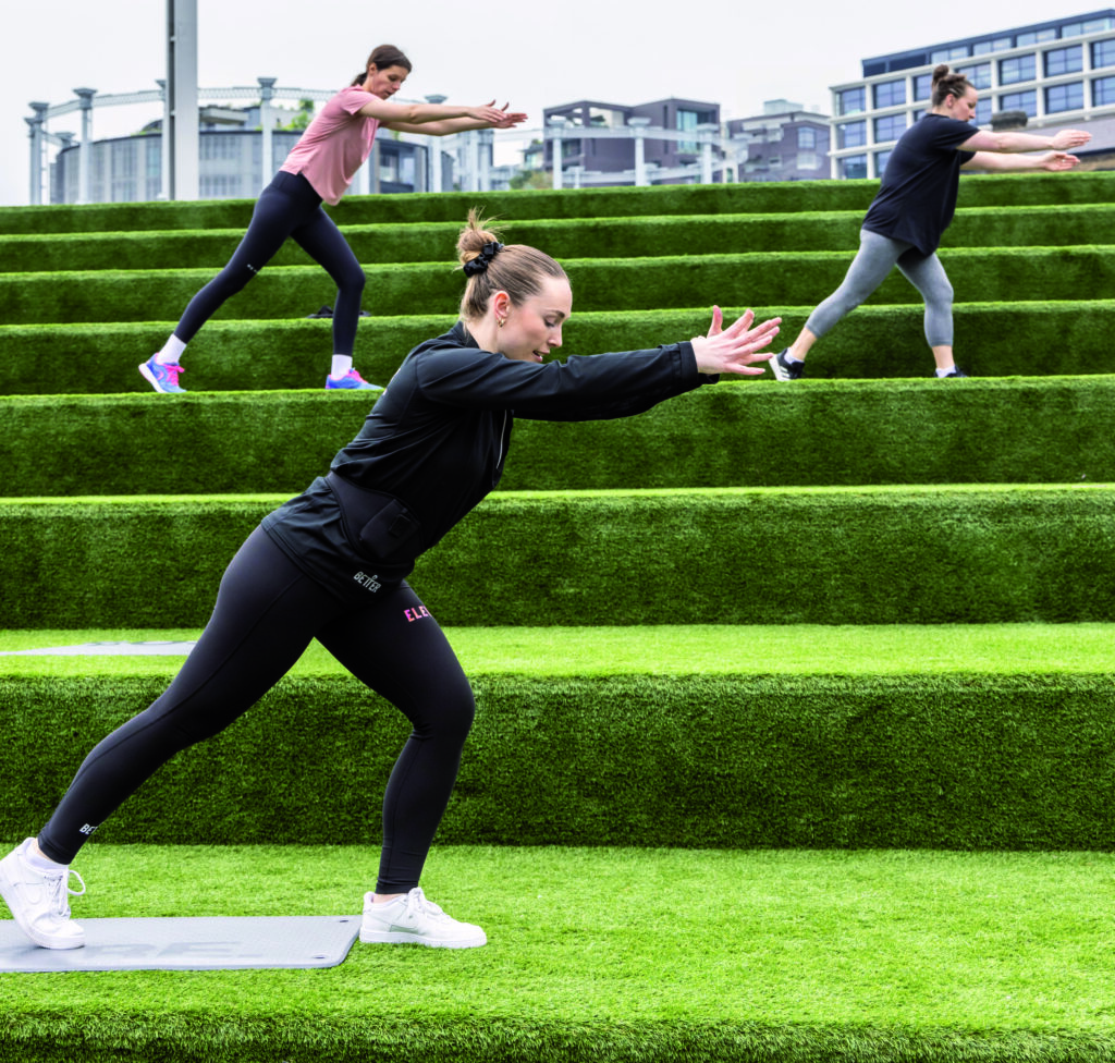 Canalside exercise classes at King’s Cross, London