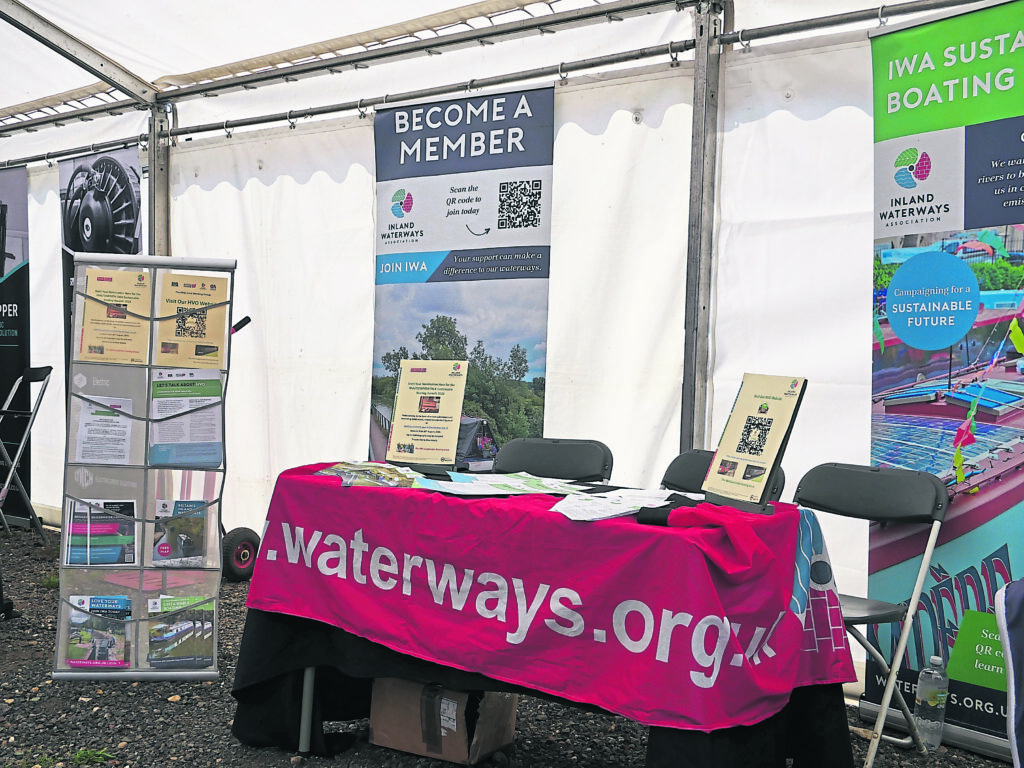 The IWA Sustainable Boating Group has a regular presence at Electrika, the UK’s premier electric boat show. PHOTO: NEIL COCKSEDGE
