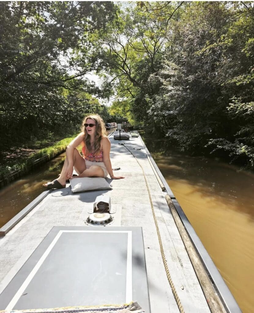 Doing Foxton Locks with help.
